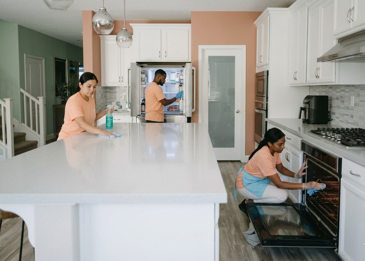 modern clean kitchen bright airy